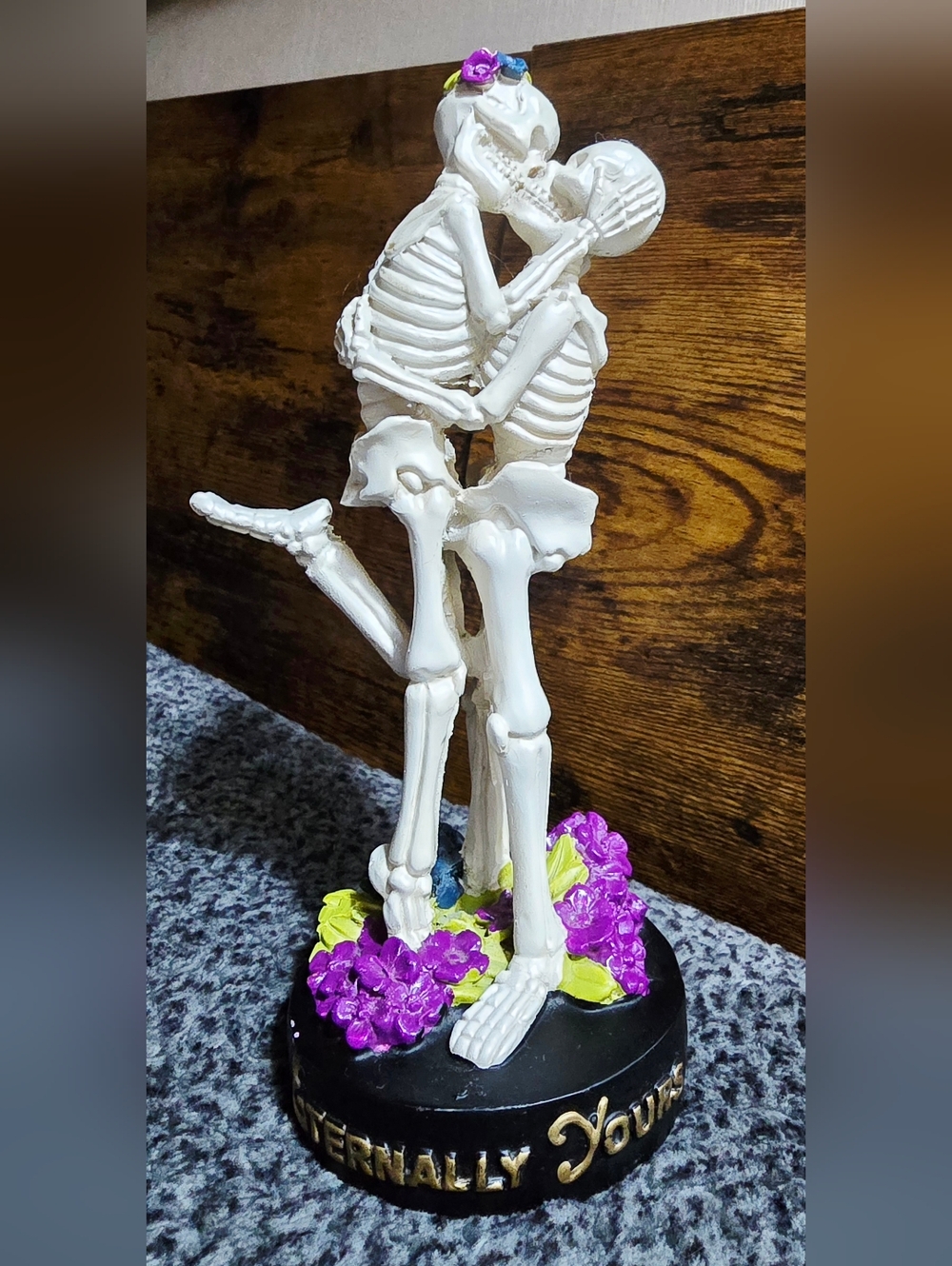 Ashland Gothic Skeleton Couple “Eternally Yours” Figurine Romantic Halloween - Picture 5 of 6